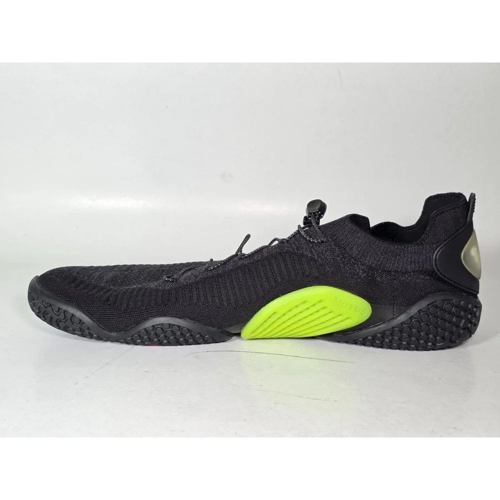 VivoBarefoot Motus Flex Men's Athletic Shoes Size 14 EU 48 Black‎ Neon Sneakers